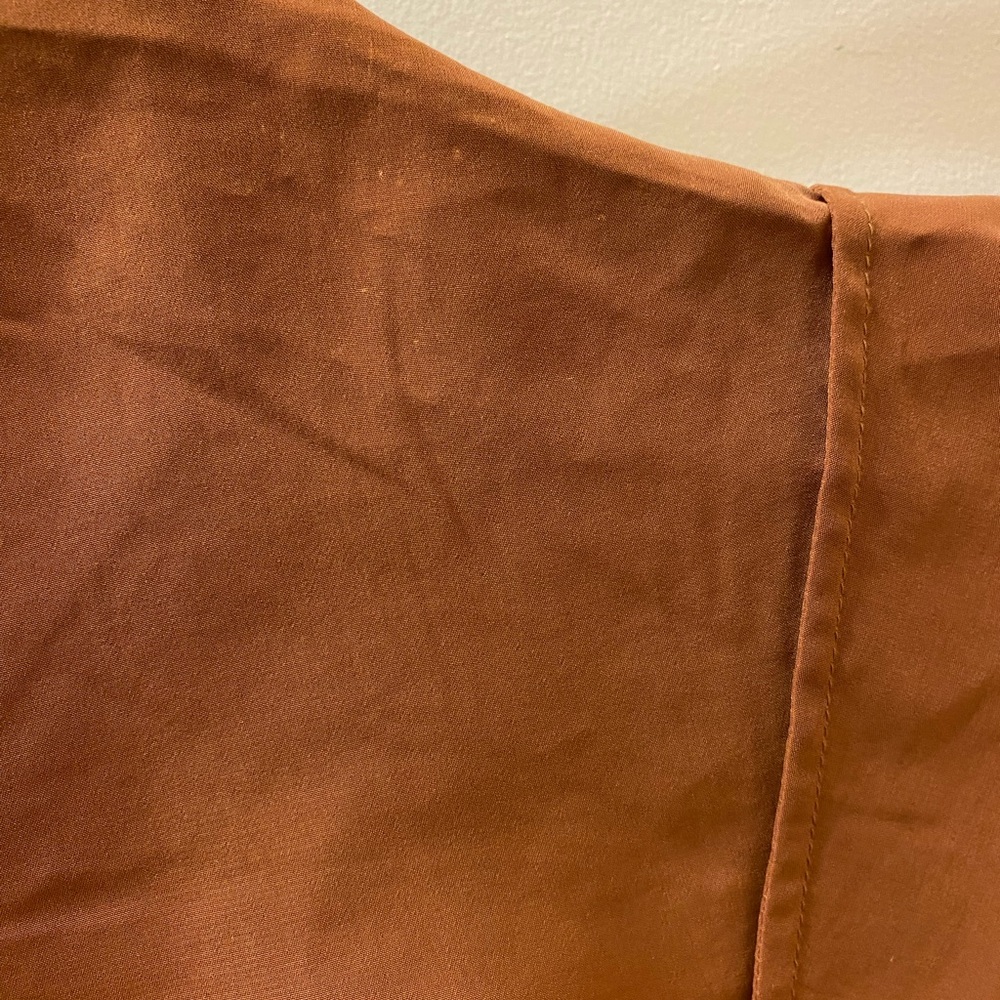 Rust Brown Draped Jacket - image 5